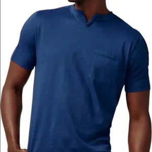 Good Man Brand V-Notch Premium Cotton  T-Shirt, dark navy, size small